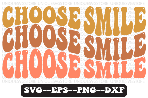 Review: Choose Smile Quote Retro Svg Design