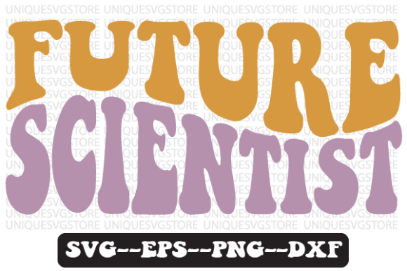 Reviewing the Future Scientist Quote Retro SVG