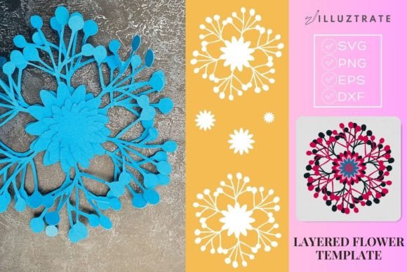 Reviewing the Layered Flower Template Paper Flower